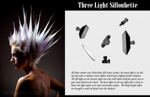 Three Light Sillouhette