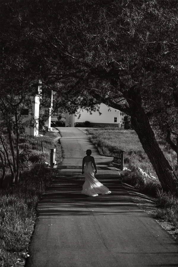 Bridal Photography Walking Down the Road